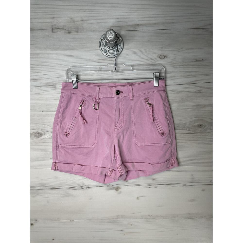 White House Black Market The Short Pink Chino Shorts Womens 11 Zip Pocket